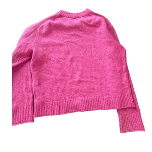 American Eagle Outfitters Pink Fuzzy Crew Neck Long Sleeve Sweater Women's XS‎ thumbnail 2