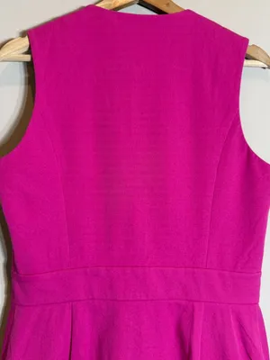 J. McLaughlin Hudson Front Zip Bi-Stretch Sheath Dress Women's 8 Pink Formal NWT thumbnail 10