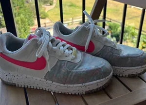 Nike Air Force 1 White and Pink Sneakers 8.5 W thumbnail 1
