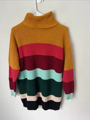 Farm Rio by Anthropologie striped sweater, size xxs ®️ thumbnail 4