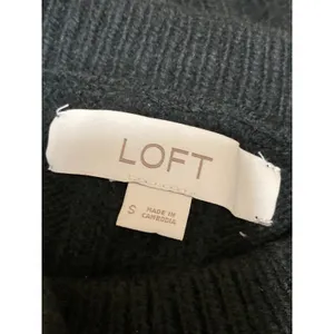 Ann Taylor LOFT Black Cable Knit Long Sleeve Button Down Cardigan Sweater Top S thumbnail 5