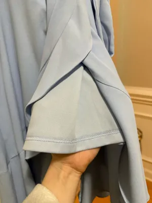 Altar'd State Blue Ruffle Midi Dress thumbnail 5