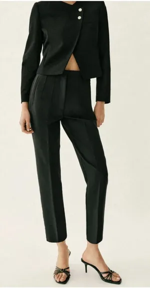 Navy Zara Dress Pants thumbnail 1
