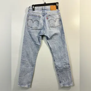 Levi's Premium Wedgie jeans button fly high waist size 26 thumbnail 2