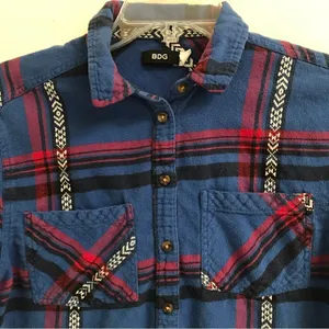 ‎BDG western flannel button up shirt S thumbnail 3