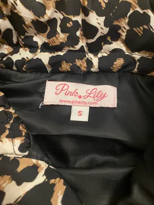 Pink Lily Cheetah Puffer Vest thumbnail 4