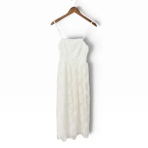 Lulus Delightful Charisma White Embroidered Sequin Mesh Midi Dress size XS thumbnail 4