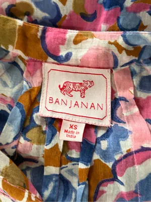 Banjanan Tuckernuck Ella Flora Floral Button-boho Front summer Blouse Shirt xs thumbnail 4