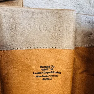 Gentle‎ Souls by Kenneth Cole Women's Buckled Up Moto Boot Size 7M Tan Brown thumbnail 13