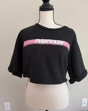 Gymshark dash boxy crop top sweatshirt thumbnail 1
