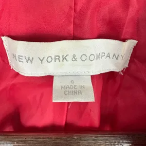 New York & Company Peacoat Women Small Pink Wool Blend Double Breasted Jacket thumbnail 2