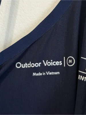 Outdoor Voices Exercise Dress Medium Blue Adjustable Straps Built-in Shorts thumbnail 3