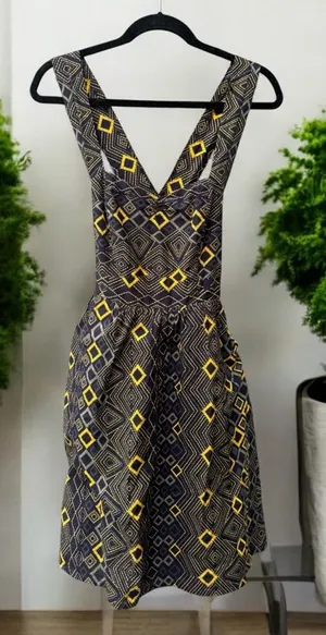 Anthropologie Edme & Esyllte Rhythmic Repetition Sleeveleas Dress Size 2 thumbnail 1