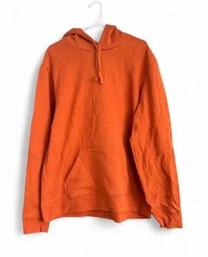 New Fanatics Burnt Orange Blank Fleece Hoodie Sweatshirt XL thumbnail 1