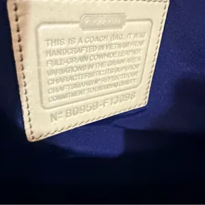 Coach Tan Leather Tote with Double Straps thumbnail 3