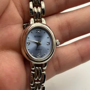 GITANDE Silver-tone Oval Dial Women’s Quartz Watch Working New Battery thumbnail 6