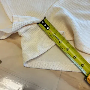 Sabo Skirt Ribbed‎ Knit Lounge Shorts Butter Yellow Elastic Waist Drawstring Sm thumbnail 10