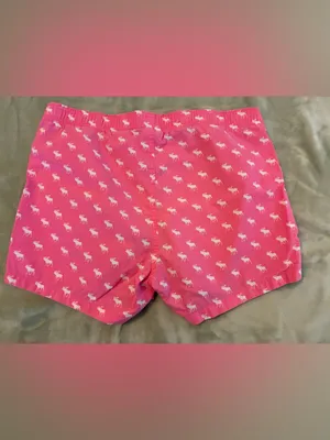 Women’s Abercrombie & Fitch Pink Moose Print Boxer Shorts Size Small thumbnail 3
