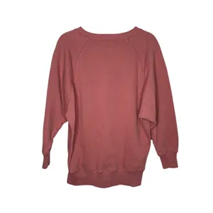 Aerie Sweatshirt Womens Small Pink Good Raglan Oversized Crewneck‎ Pullover thumbnail 5