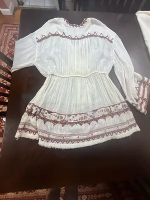 Free People Saffron Embroidered V-Neck Tunic thumbnail 8