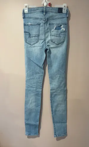 American Eagle Outfitters Distressed Super Hi-rise Jegging Jeans thumbnail 2