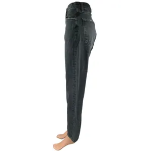 Agolde Women's Black High Waisted Relaxed Fit Straight Leg Denim Jeans Size S thumbnail 2