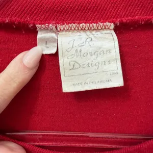 Vintage Southwestern Applique Tee Sz Large Folk Art Fringe Trim Adobe Santa Fe thumbnail 3