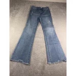 risen jeans 5/27 boot cut jeans flare high rise raw hem thumbnail 3