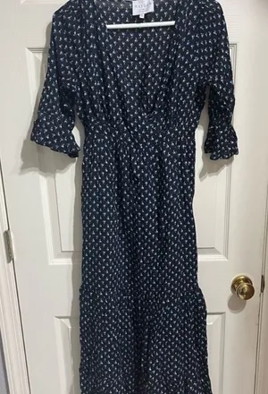 Hayden dark navy maxi dress‎ thumbnail 1
