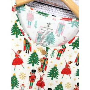 Millie + Roo Women's Long Sleeve Bamboo Pajama Set-XS‎ Holiday Nutcracker NEW thumbnail 2