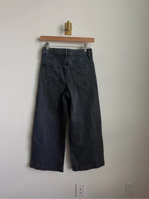 Bohme Atzi Wide Leg Jeans Charcoal Grey High Rise Women’s Size 26 thumbnail 8