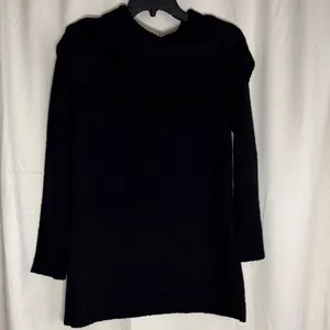 Indigenous Organic‎ Cotton Cowl Neck Black Sweater Size Medium thumbnail 2