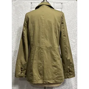 Rachel Zoe Safari Field Jacket S Tan Olive Military Utility Utilitycore Jacket thumbnail 3
