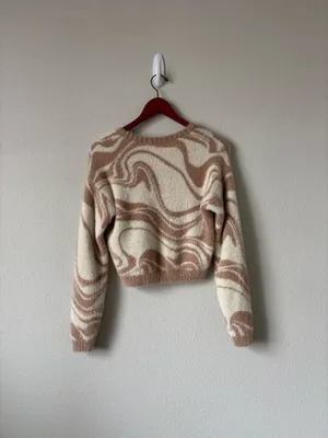 Brown Fuzzy Hollister Sweater thumbnail 4