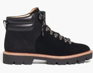 NIB Madewell Citywalk lugsole hiking boots in suede, nubuck and leather thumbnail 1