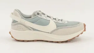 Nike Women's Pale Blue and White Retro Runner Sneaker thumbnail 1