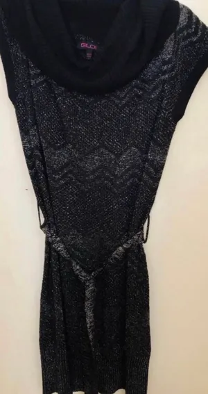 Glo Junior’s / Women’s sweater dress size large black thumbnail 4