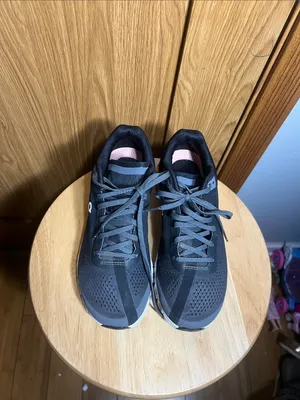On Running Black Athletic Shoes with Pink Accents thumbnail 9