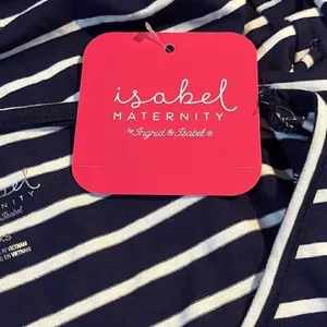 ISABEL MATERNITY Women's Flutter Short Sleeve Tie-Waist Maternity Top, XS thumbnail 4