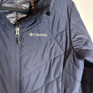 Columbia navy blue Omni Heat winter coat thumbnail 2
