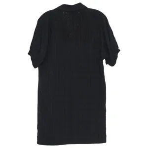 Anthropologie Mini Dress Lined Puff Sleeve Short Sleeve Minimalist Black XXS thumbnail 3