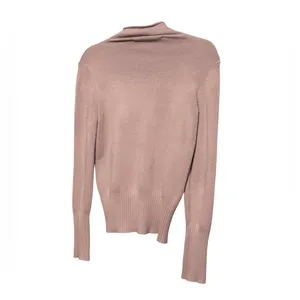French Connection Dark Blush Pink‎ Soft Knit Cowl Neck Sweater Cozy Comfort sz S thumbnail 4