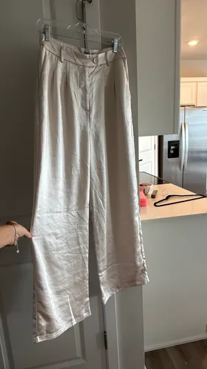 Princess Polly Satin Pants Wide-Leg thumbnail 2