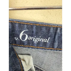 Ann Taylor Loft Womens‎ Size 6 Original Medium Wash Raw Hem Denim Jean Shorts thumbnail 5