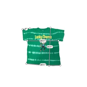 Lucky Charms Green Tie Dye Graphic Tee Cotton T Shirt Women's Small thumbnail 4