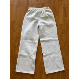 White Fox With Love For You Wide Leg Sweatpants Grey Marle Size Medium thumbnail 4