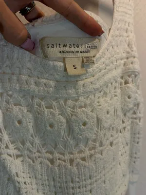 Saltwater LUXE White Cora Crochet Top Bodice Wide-Leg Jumpsuit thumbnail 11