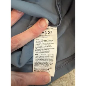 Spanx Better Base Active V-Neck Shelf Tank Blue Sz Large NWT $80 thumbnail 7