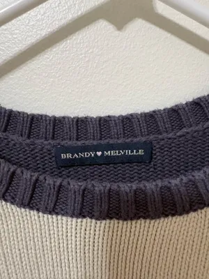 Blue Striped Brandy Melville Sweater thumbnail 4