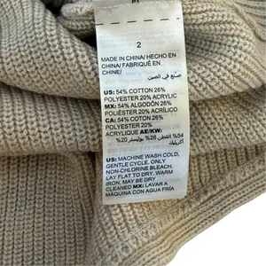 Chicos Beige V-Neck Pullover Sweater Size 2 (LG) Neutral Minimalist Boho Beach thumbnail 7